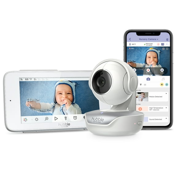 Hubble Connected Nursery Pal Premium, 5” Smart HD Baby Monitor with Touch Screen Viewer Hubble Connected Nursery Pal Premium, 5” Smart HD Baby Monitor with Touch Screen Viewer